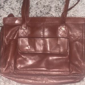 Frye Authentic Large Dark brown Tote handbag
